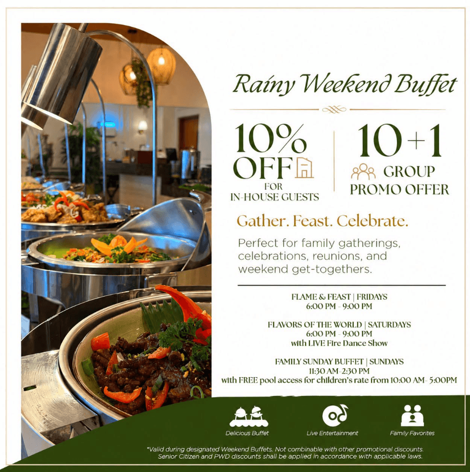Rainy Weekend Buffet | Tropics at MacArthur Park